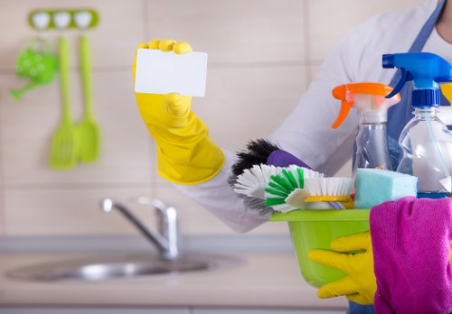 Paddington Cleaner recycling and sustainability service with sorted waste materials