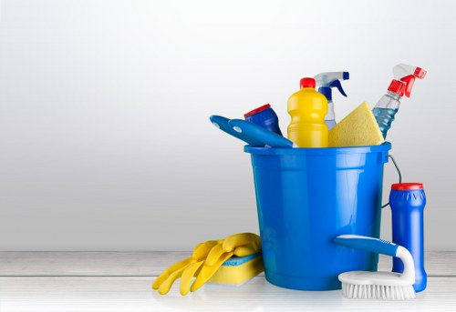 Professional cleaners maintaining a Paddington workspace