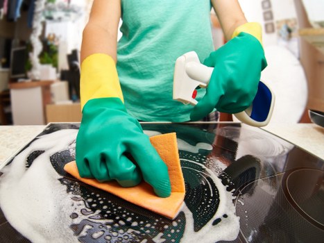 Professional cleaners maintaining a retail space in Paddington