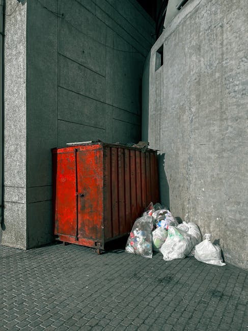 A large green industrial waste dumpster on a concrete pavement filled with a mix of cardboard boxes, paper waste, and packaging materials. Surrounding the dumpster are wooden pallets and additional debris, indicating a collection of bulky waste for clearance. The scene appears to be in an outdoor urban or commercial area with natural daylight illuminating the clutter. The condition of the waste is disorganized, with some boxes partially crushed or unfolded, and trash spilling over the edges of the dumpster. For professional same-day junk clearance and bulky waste solutions in Paddington, Paddington Cleaner offers reliable services to manage such clutter efficiently and maintain cleanliness. This image reflects the type of waste that may be handled during domestic or commercial cleaning projects aimed at surface cleaning, waste removal, and maintaining hygienic environments.